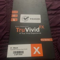 iPhone X Black truvivid Fx Premium Hard OLED