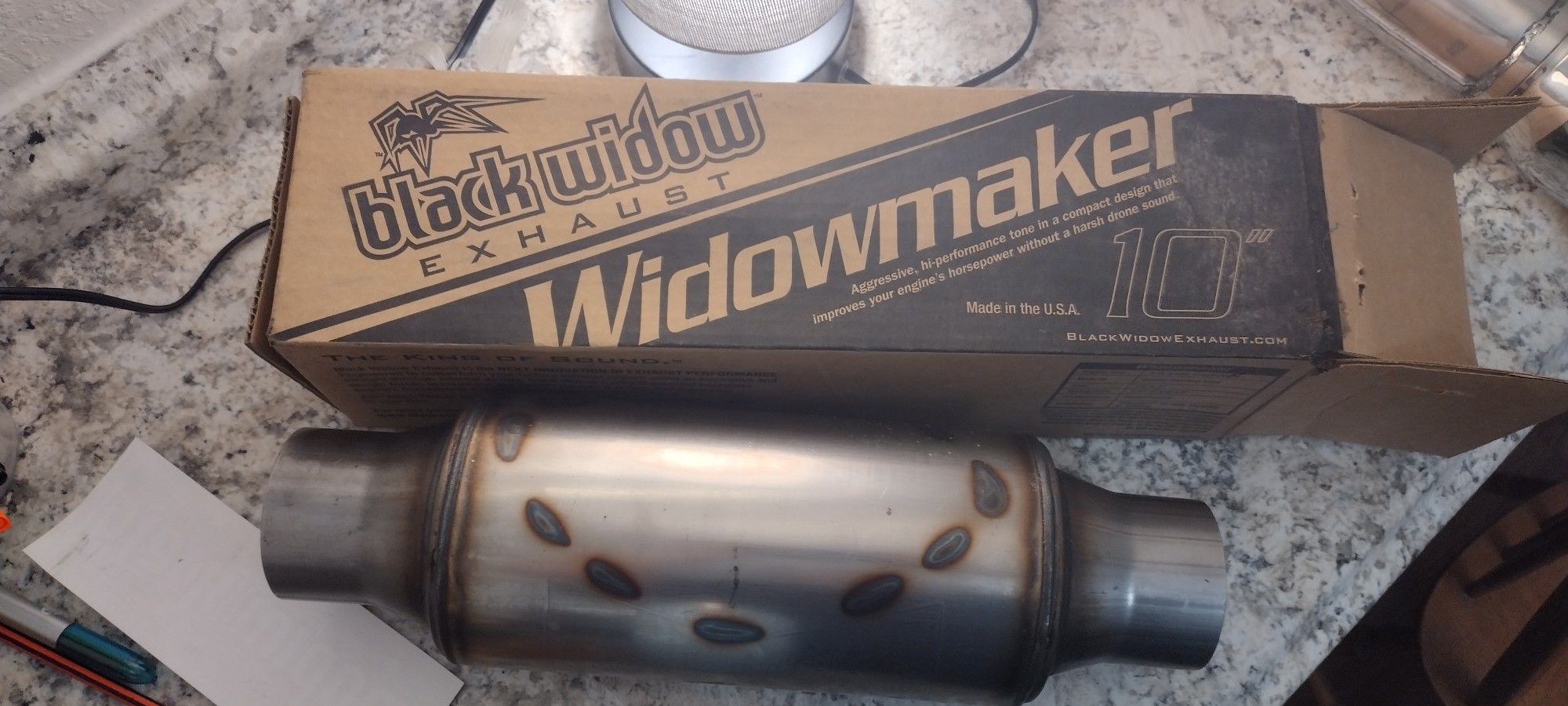 Black Widow Exhaust 'Widowmaker' 10" 2.5