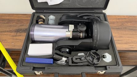 Meade Telescope with Accessories in Case and tripod