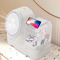 Cosmetic Display Cases Makeup Storage Organizer Box with Mirror Cosmetic Display Case with LED Light