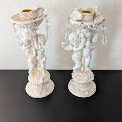 2 Angel Candle Holder 