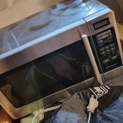 Silver Microwave 