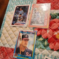 Carlton Fisk Topps Baseball Cards Lot 