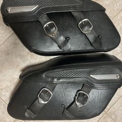 Harley Davidson Genuine Road King Leather Saddlebags 07396 RH 07395 LH
