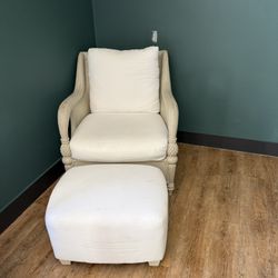 Ethan Allen Chair And ottoman 