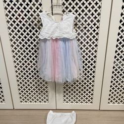 18 Month Girl Unicorn Tulle Dress 