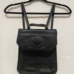 Vintage Harley Davidson Leather Backpack