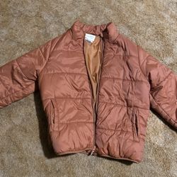 Rust Brown Puffer Jacket