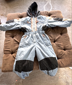 Kids One-Piece Ski Snow Suit Size 116 – Retro Style