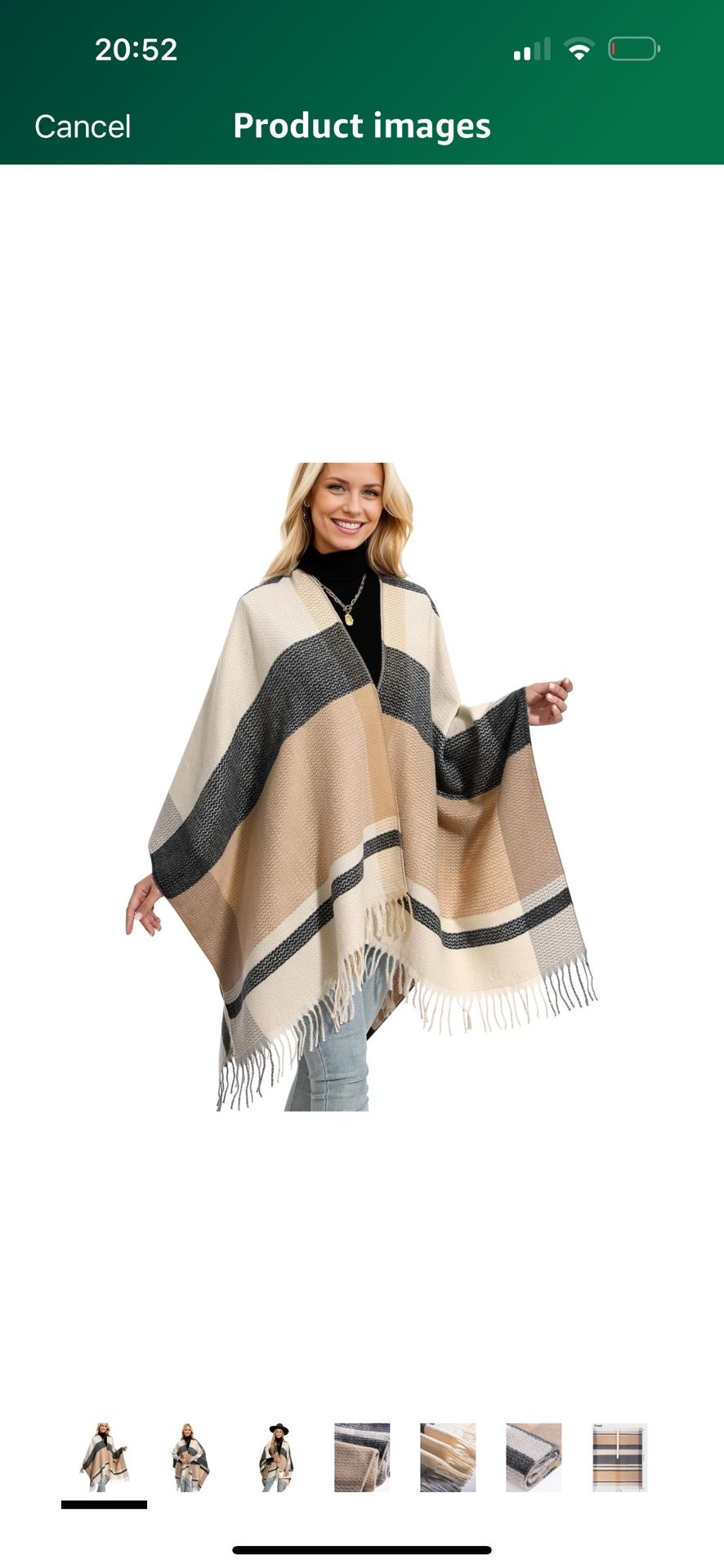 Brand New Women's Winter Shawl Wrap for Women–Warm Ponchos with Tassels,Christmas Gift for Mom & Older Women