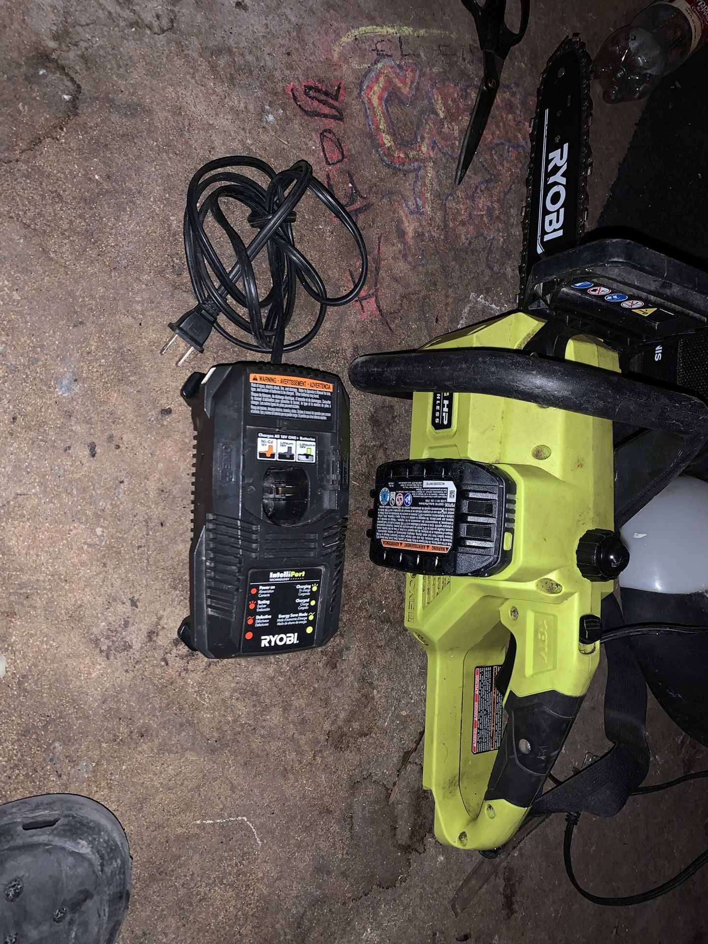 Ryobi 10” Cordless Chainsaw With Battery And Charger $100 OBO