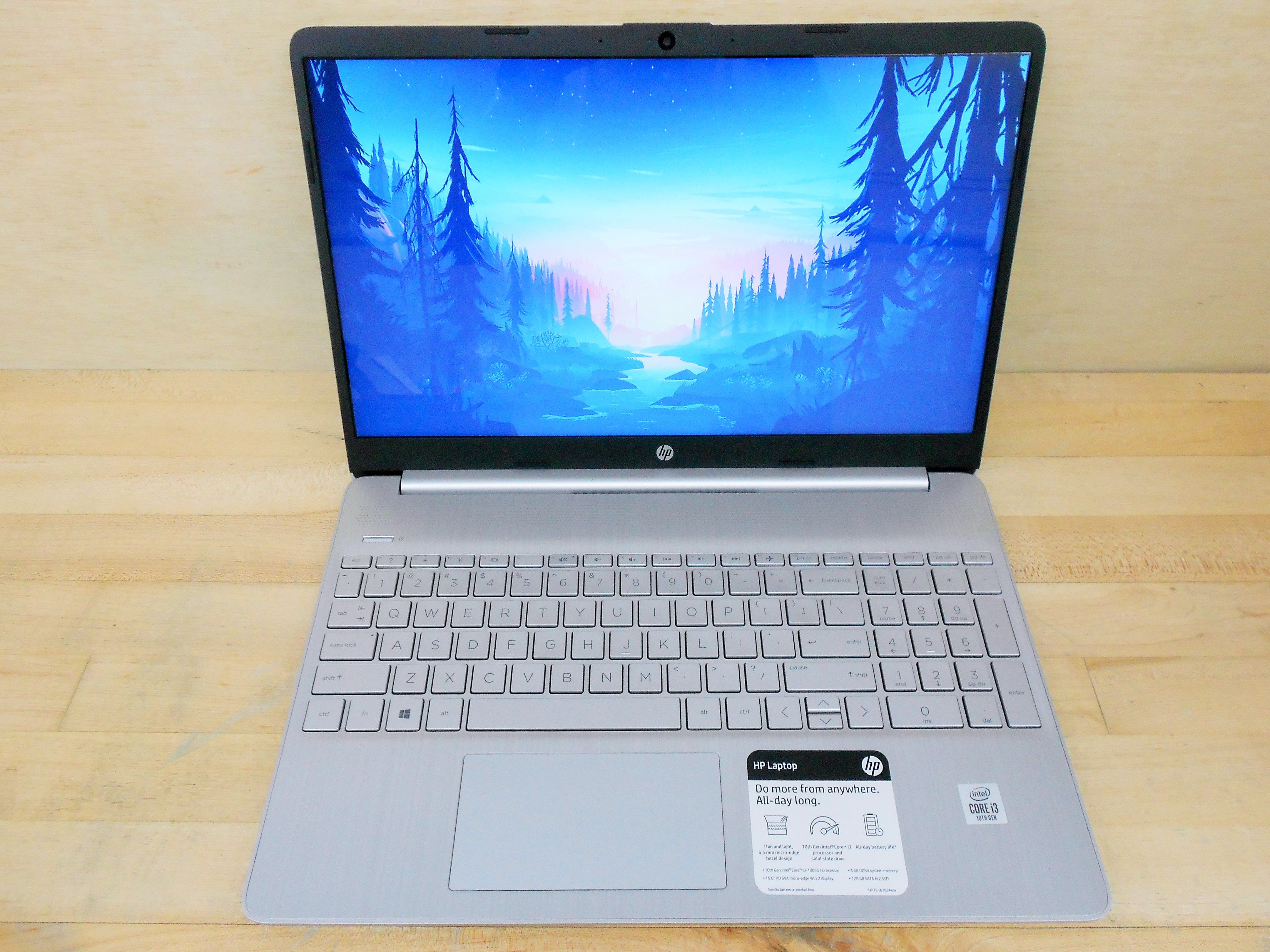 HP 15 laptop i3 10th Gen. Silver. Delivery