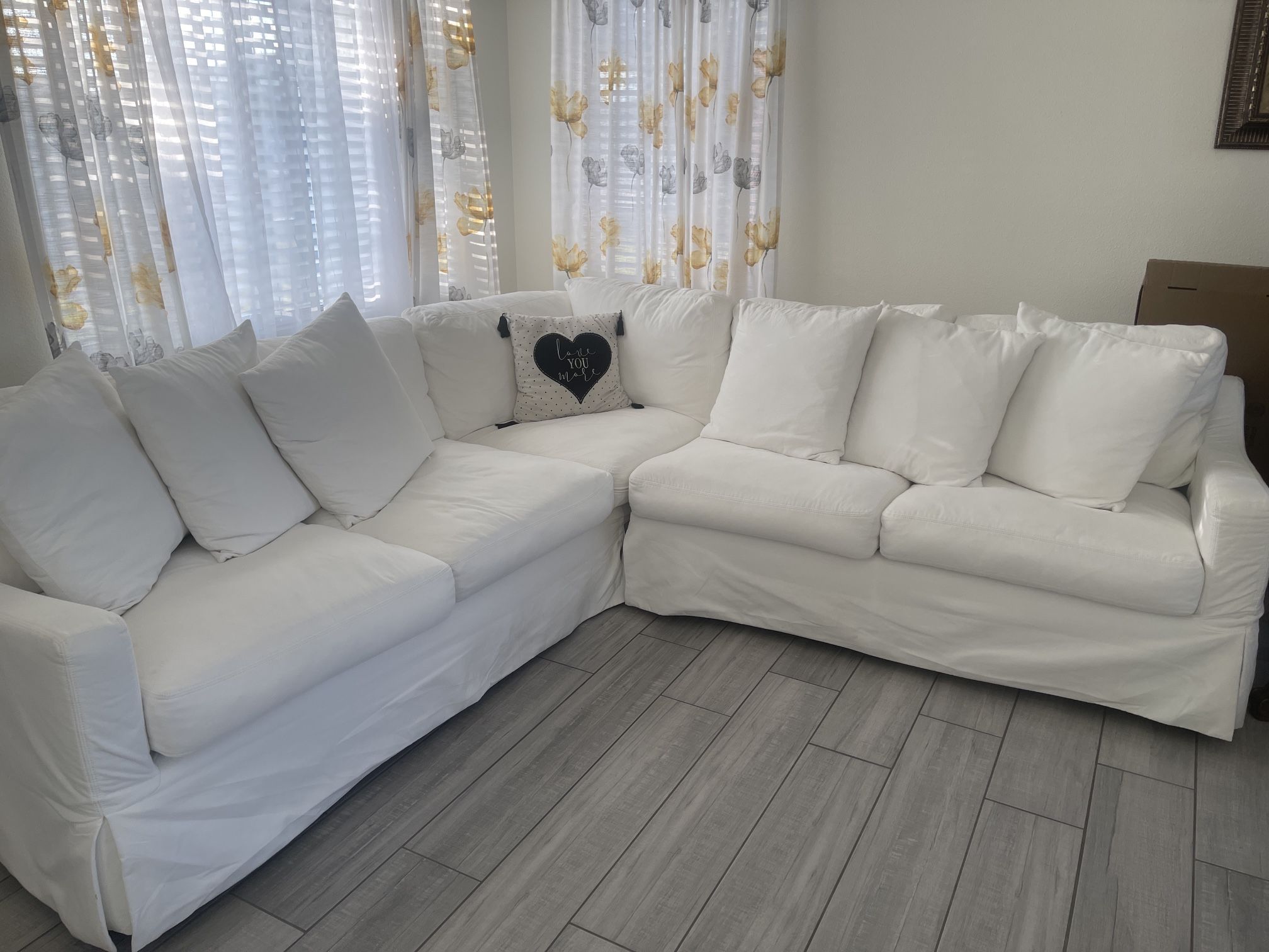 White Sectional Couch