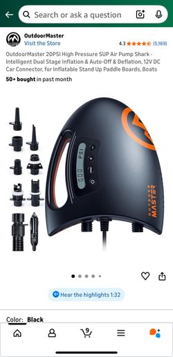 Outdoor Master Electric Air pump 