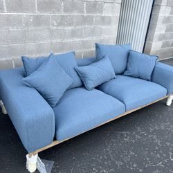 Tileston Sofa By Oliver Space // Modern Contemporary Blue Sofa - BRAND NEW IN BOX 