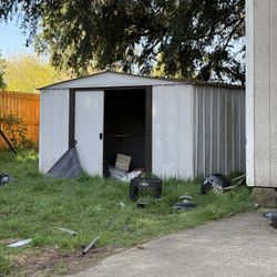 FREE Newport 10x8 Galvanized Metal Shed Storage 74 Sq Ft