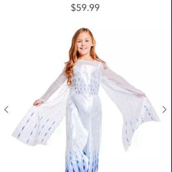 Halloween Disney Store Frozen Elsa Snowqueen Costume   (Disfrace De Elsa) 