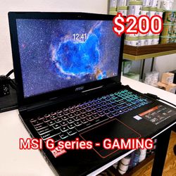 MSI G - Series Gaming Laptop 