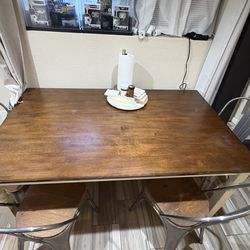 Farm House Table and Chairs with Bench