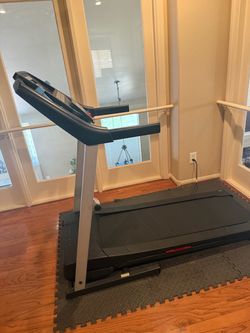 Black and Silver Home Treadmill