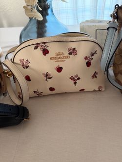 Coach Crossbody Bag Ladybug Floral Print