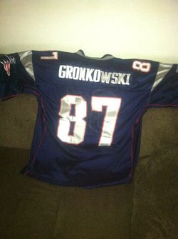 Stitched Gronk jersey official nfl reebok onfield