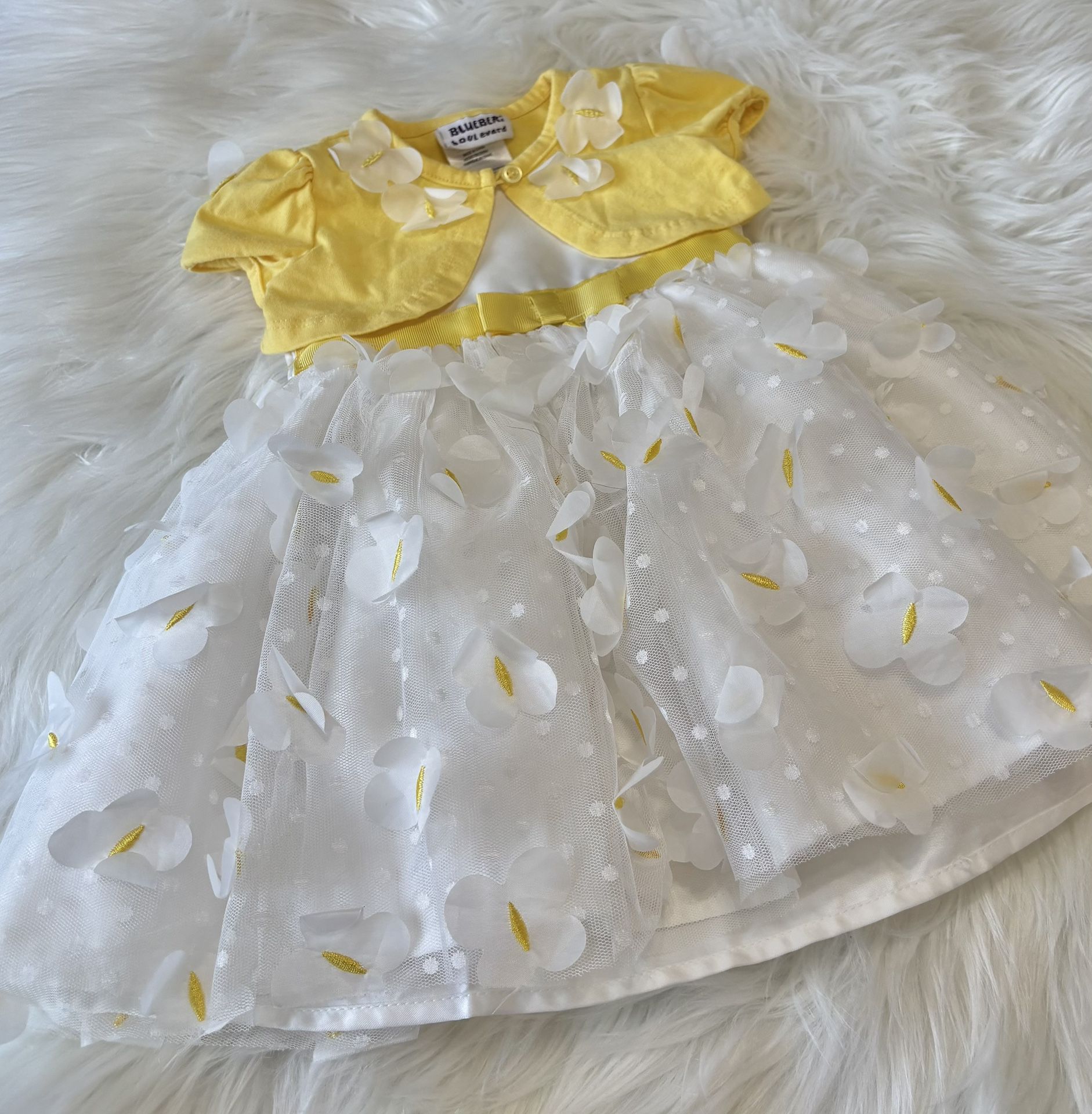 BlueBeri Boulevard Baby Dress w/ Shrug *3-6 Months