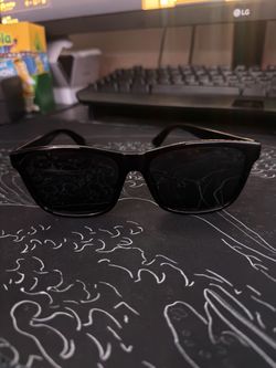 Black Gucci Rectangle Frame Sunglasses