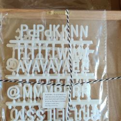 Gray Felt Letter Board with Letters (10x10 Inch) Felt Board with White Letter Board Letters (300 White Plastic Letters) Perfect as a Message Board