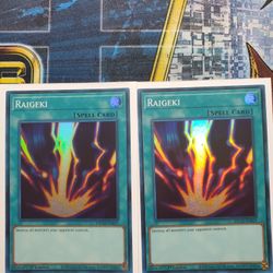 Yugioh 2 Cards Raigeki Super Rare SDCH for Sale in Los Angeles, CA - OfferUp