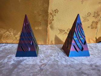 Impossible Pyramid Passthrough Fidget Toys – 3D Printed Multicolor