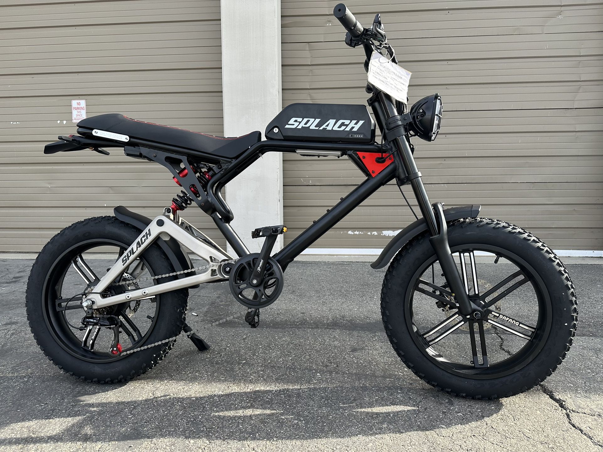SPLACH Cross 1000 Watt Peak Dual Suspensions Electric Bike 