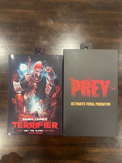 NECA Terrifier Art The Clown & Prey Predator Figure Lot
