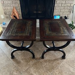 2 Large End Tables High Quality