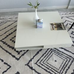 Modern White IKEA Coffee Table 