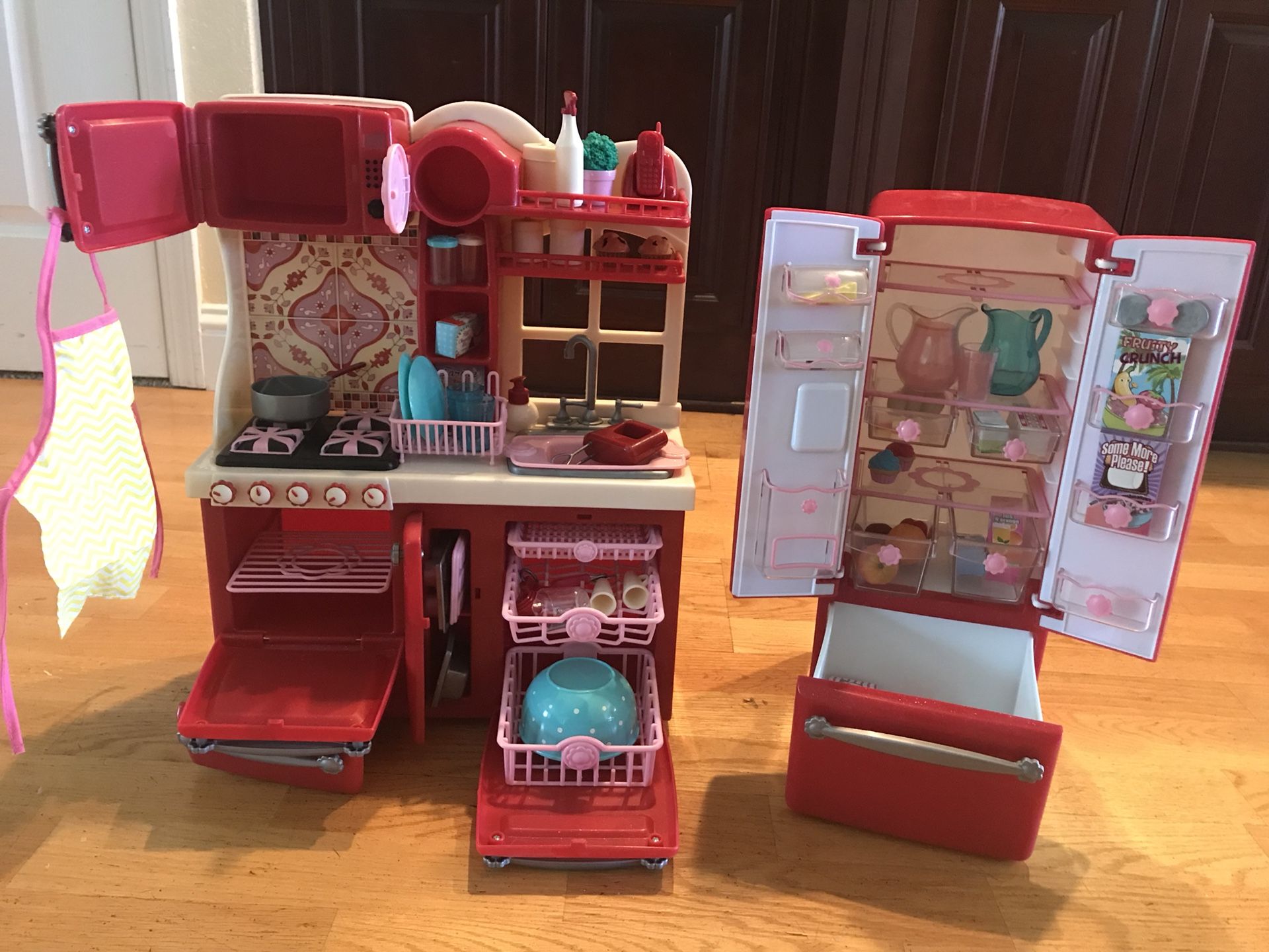 18” Doll Kitchen Set For American Girl Dolls, OG Dolls & MyLifeAs Dolls