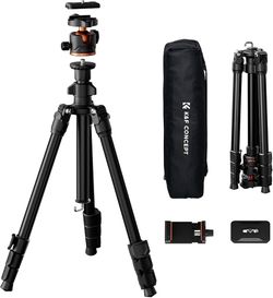70" Camera Tripod Tripod for Camera with 360°Ball Head and Smartphone Holder (New)