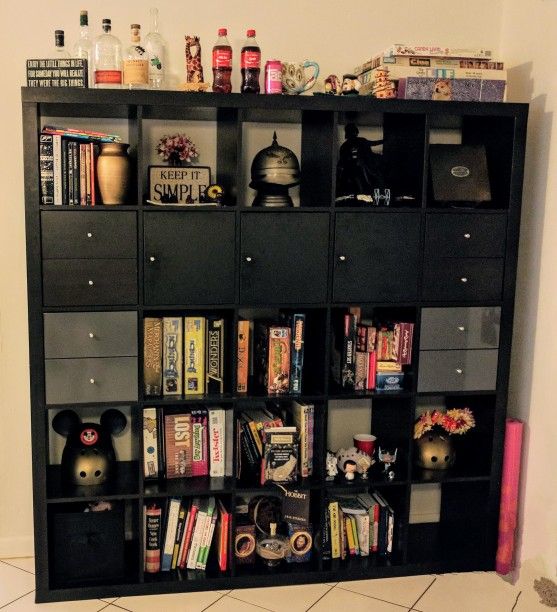 Ikea Black Shelving