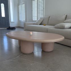 Cream coffee table 59”