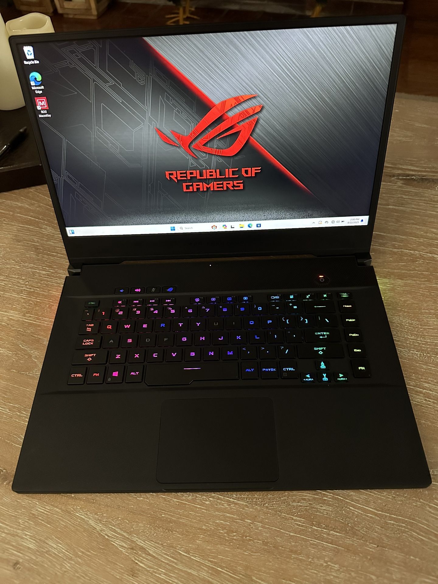 Asus ROG Zephyrus S GX502GW Laptop i7-9750H 16GB 512GB SSD RTX 2070 15.6 FHD 2.6GHZ