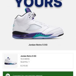 Air Jordan 5 Grape