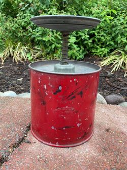 Vintage PROTECTOSEAL 241X Spring Top 2 Quart Drain Can made in USA