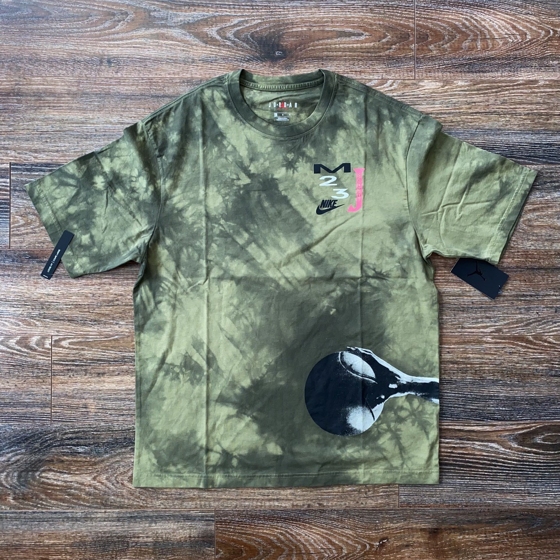 RARE NIKE AIR JORDAN REMASTERED WASHED TIE DYE SHIRT