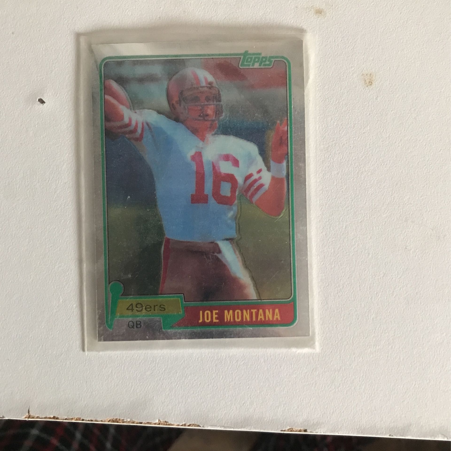 Joe Montana Card