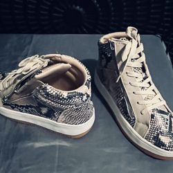 Faux Snake Skin Sneakers