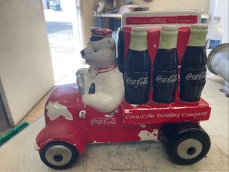 Coca-Cola 1999 Limited Edition Polar Bear Delivery Truck Cookie Jar
