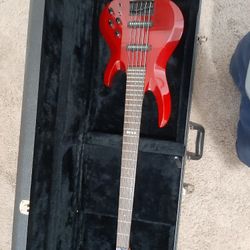 ESP 5 STRING BASS AND CASE