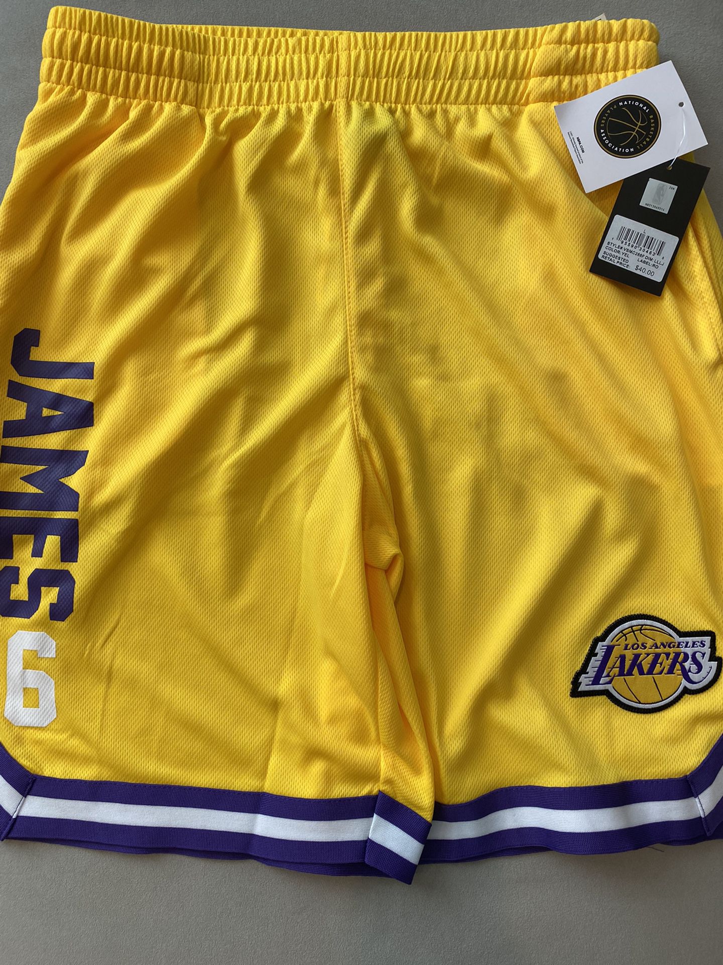 NBA Los Angeles Lakers Lebron James Shorts for Sale in Irwindale