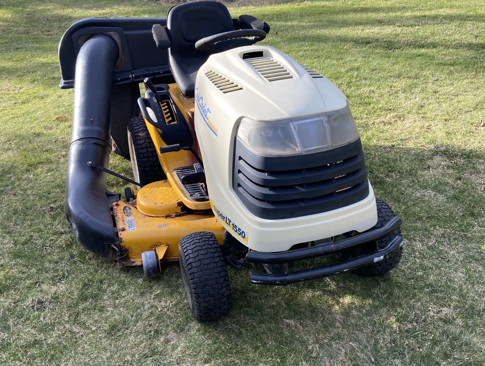 Cub Cadet Super LT1550 50” Mower With Triple Bagger