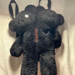 Black Teddy Bear Backpack